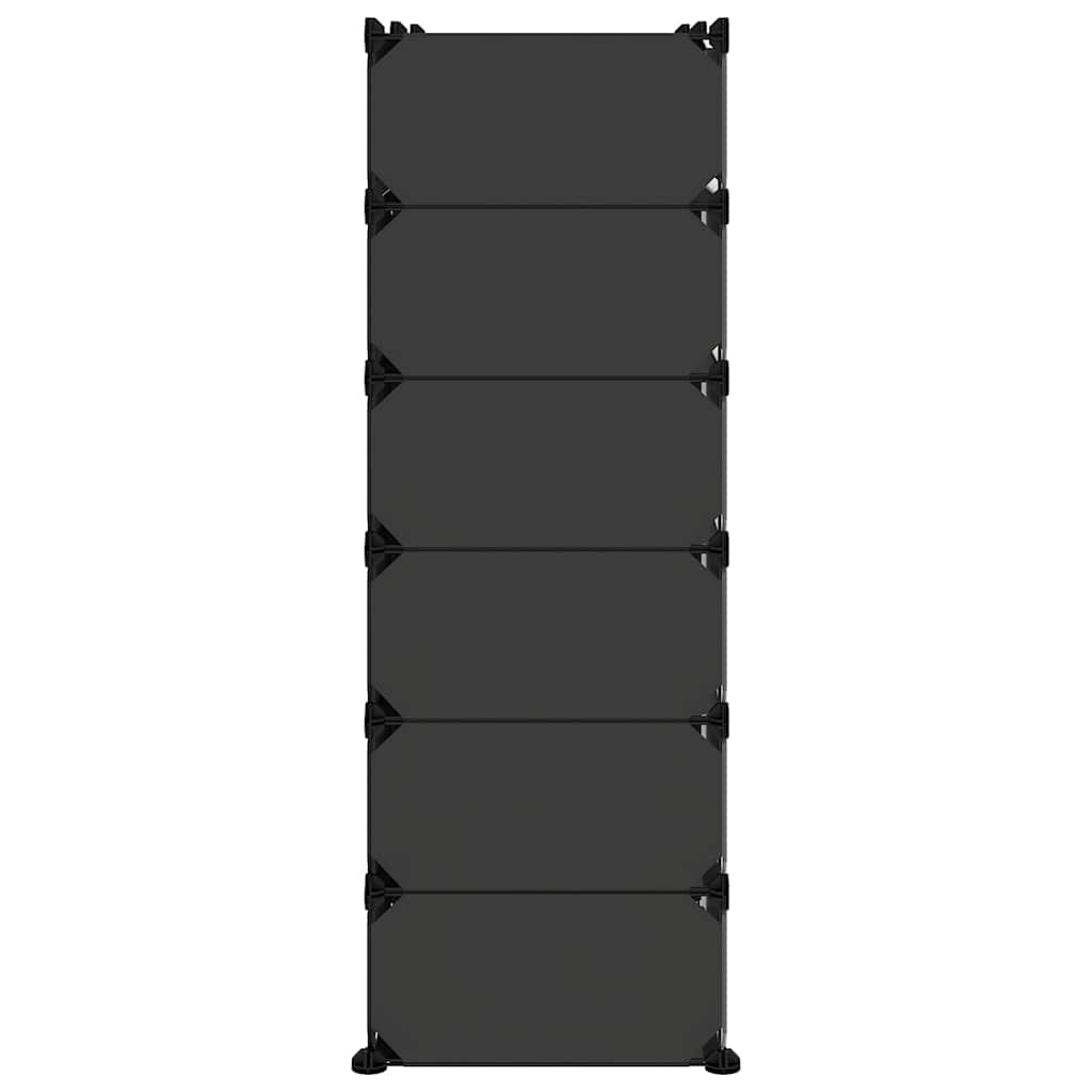 Sapateira 94,5x36,5x106 cm PP preto