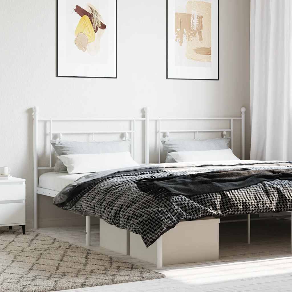 Cabeceira de substituição 200 cm metal branco