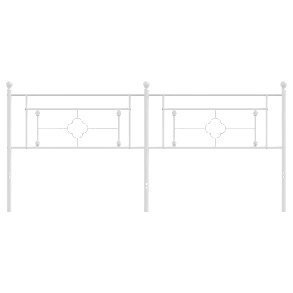 Cabeceira de substituição 200 cm metal branco