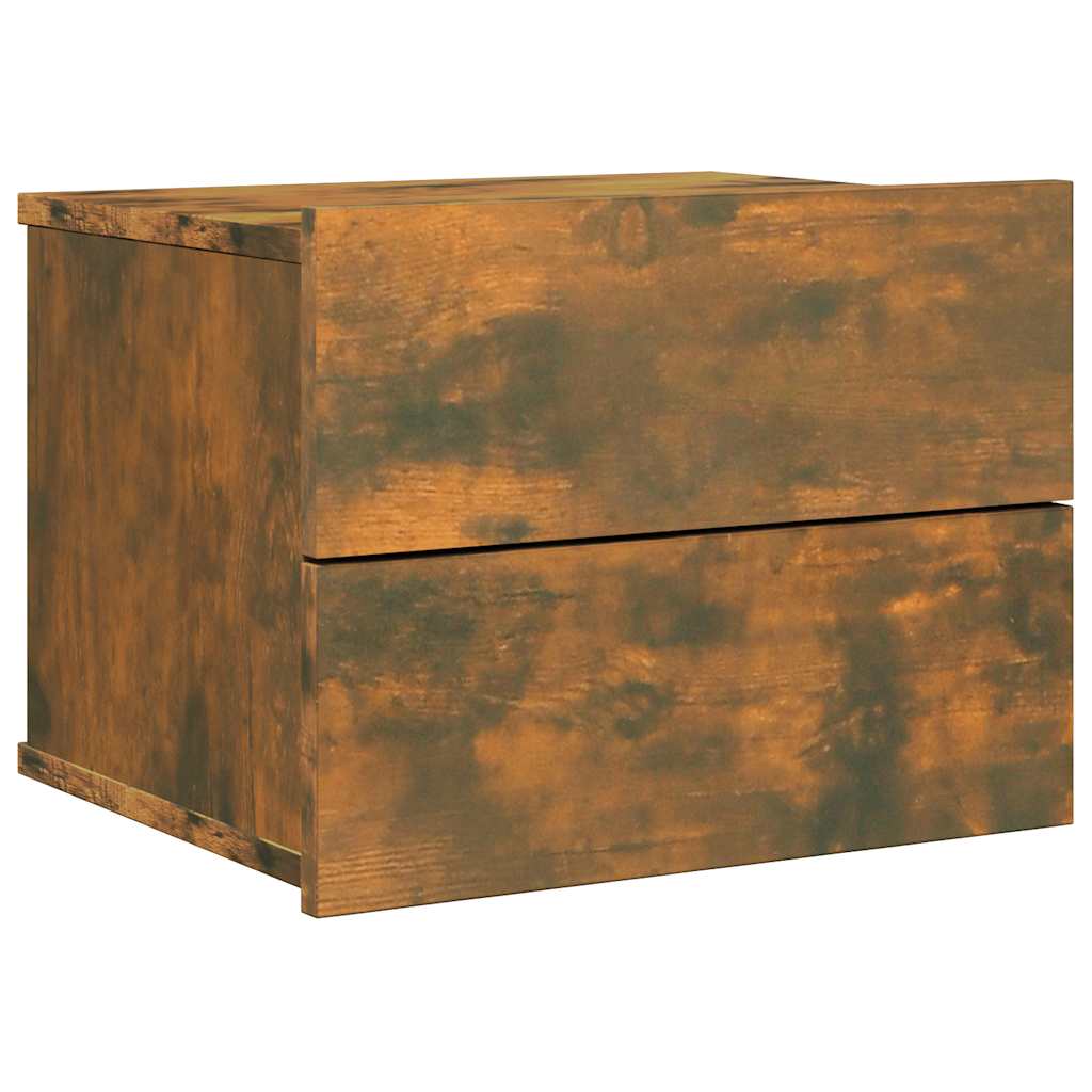 Mesa cabeceira 40x30x30 cm derivados de madeira carvalho fumado