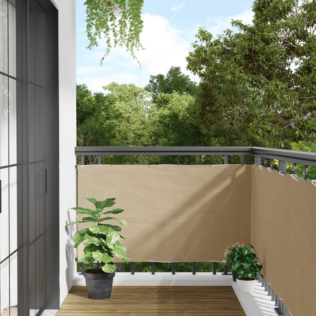 Tela varanda tecido oxford 75x600 cm bege