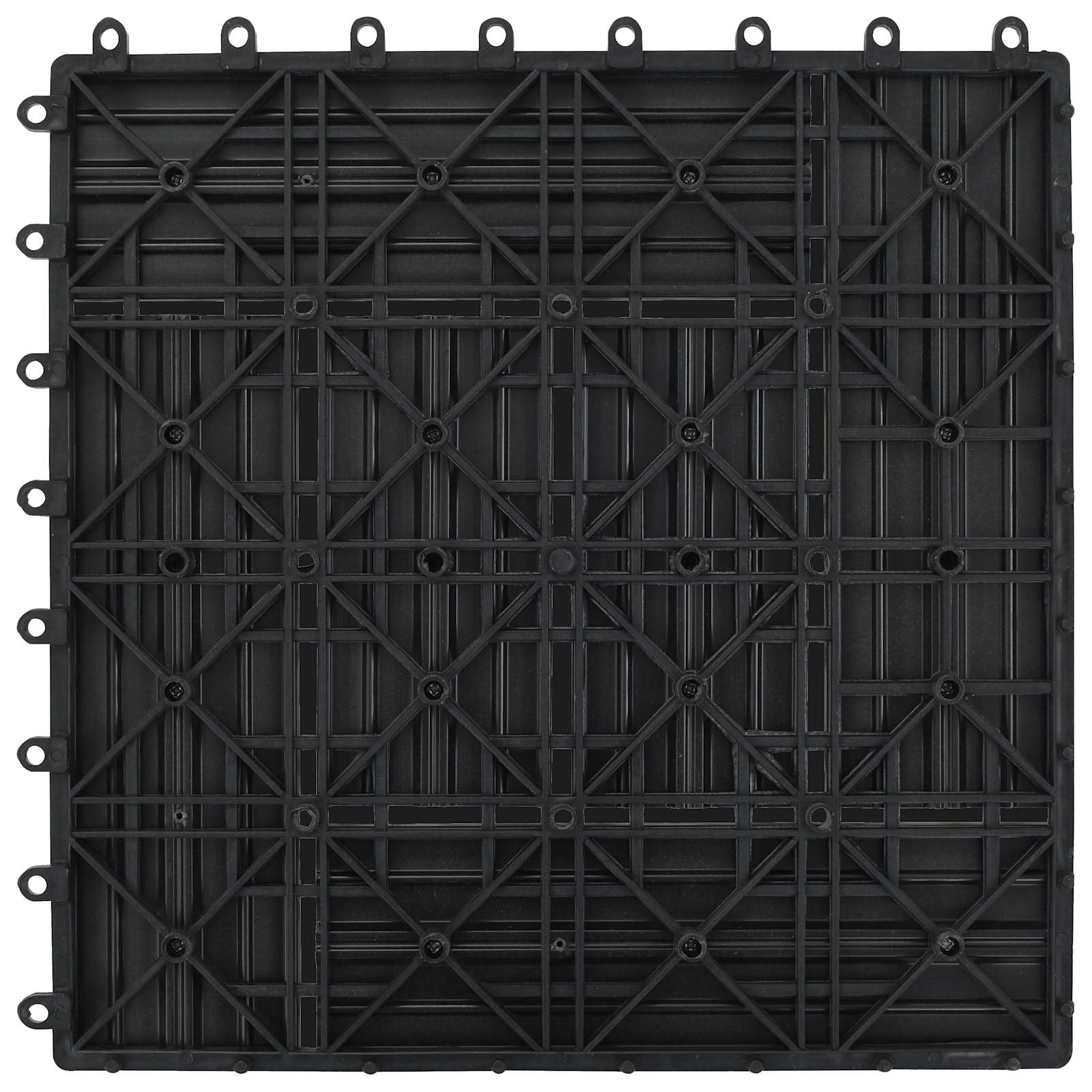 Telha de deck 11 unid. cinzento 30 x 30 cm wpc