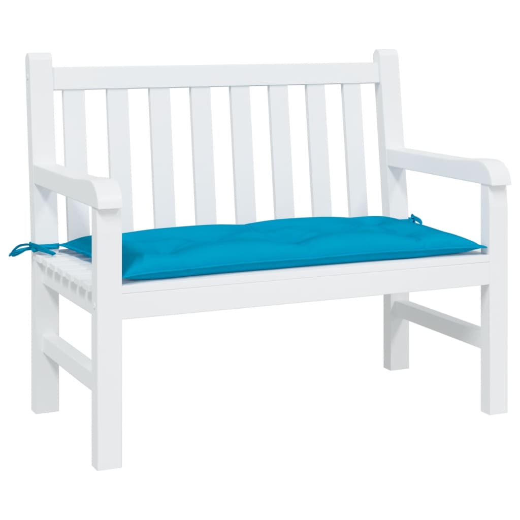 Almofadão p/ banco jardim 110x50x7 cm tecido oxford azul-claro