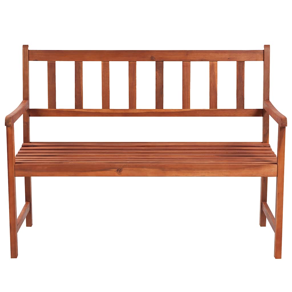 Banco de jardim c/ almofadão 120 cm madeira de acácia maciça