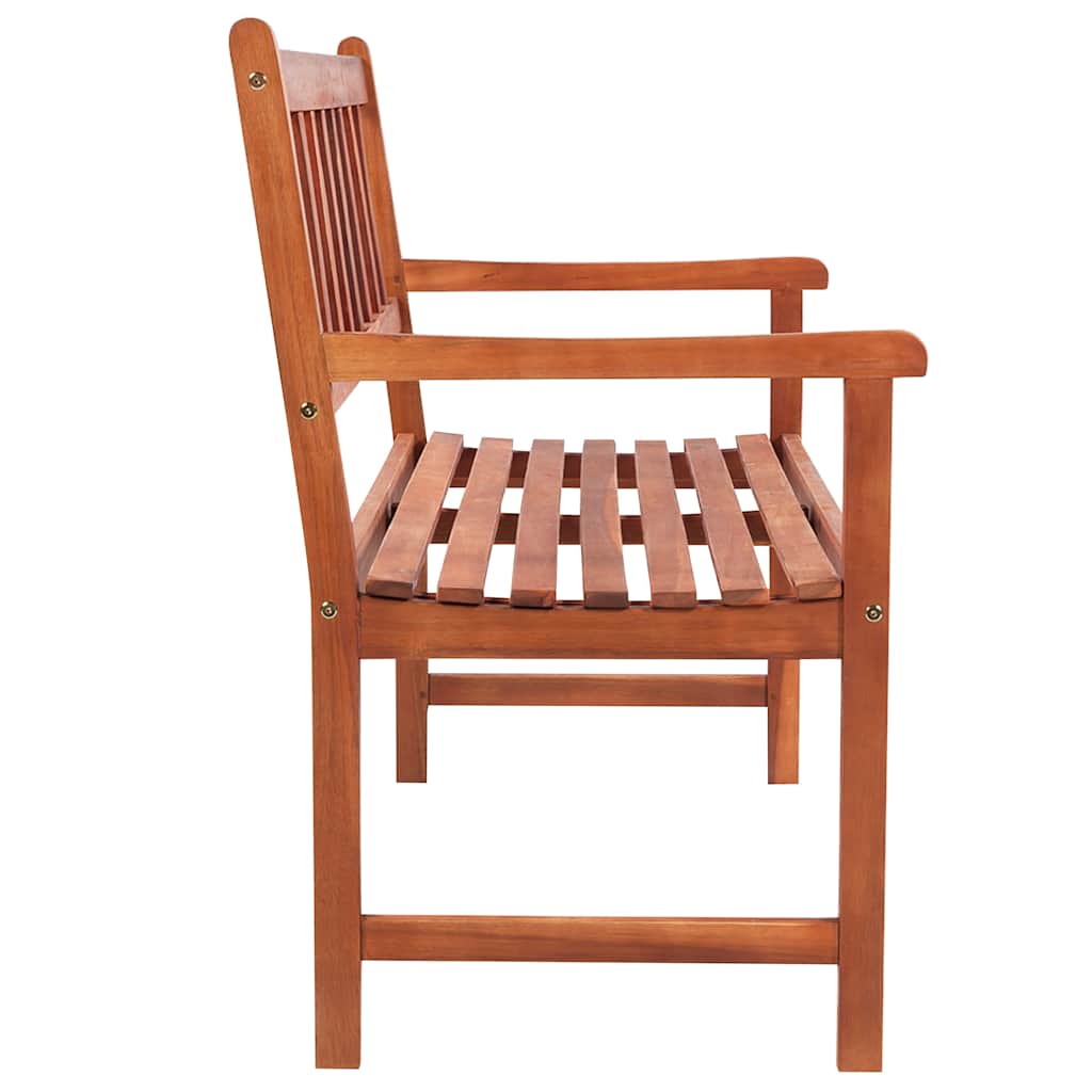 Banco de jardim c/ almofadão 120 cm madeira de acácia maciça