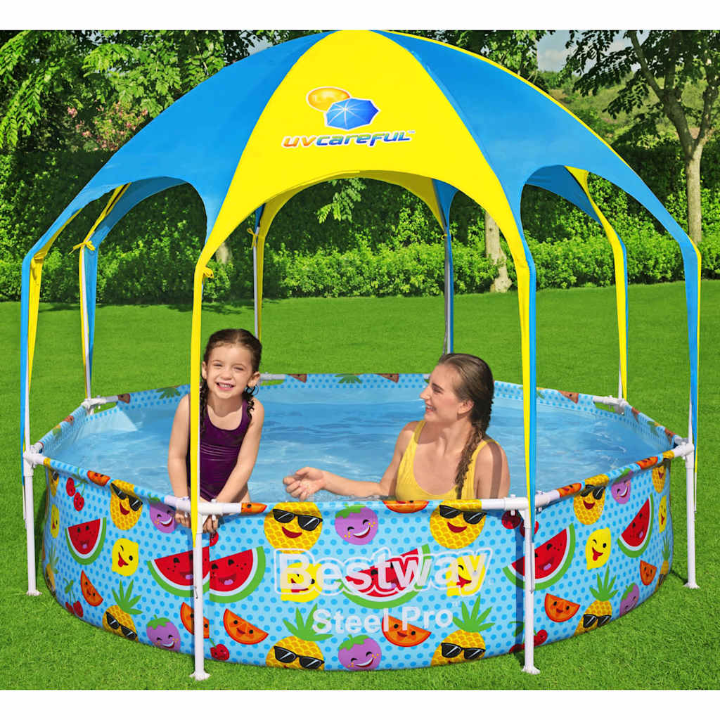 Bestway piscina acima do solo infantil steel pro UV careful 244x51 cm