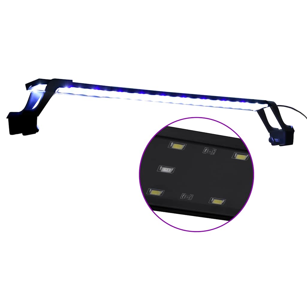 Lâmpada de aquário LED com braçadeiras 75-90 cm azul e branco