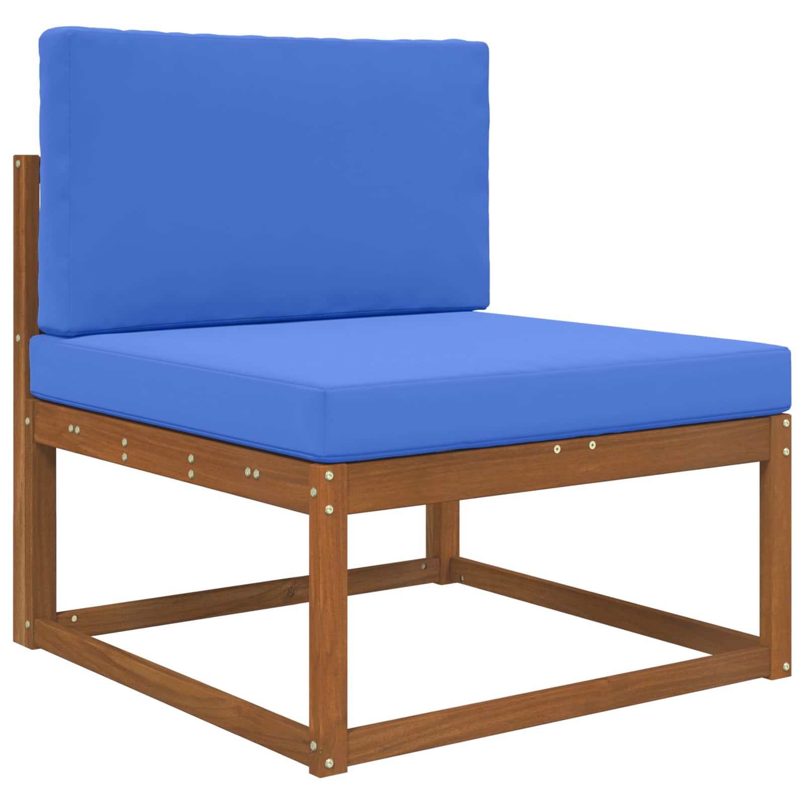 Almofada para sofá externo poliéster azul royal 80 x 80 x 8 cm