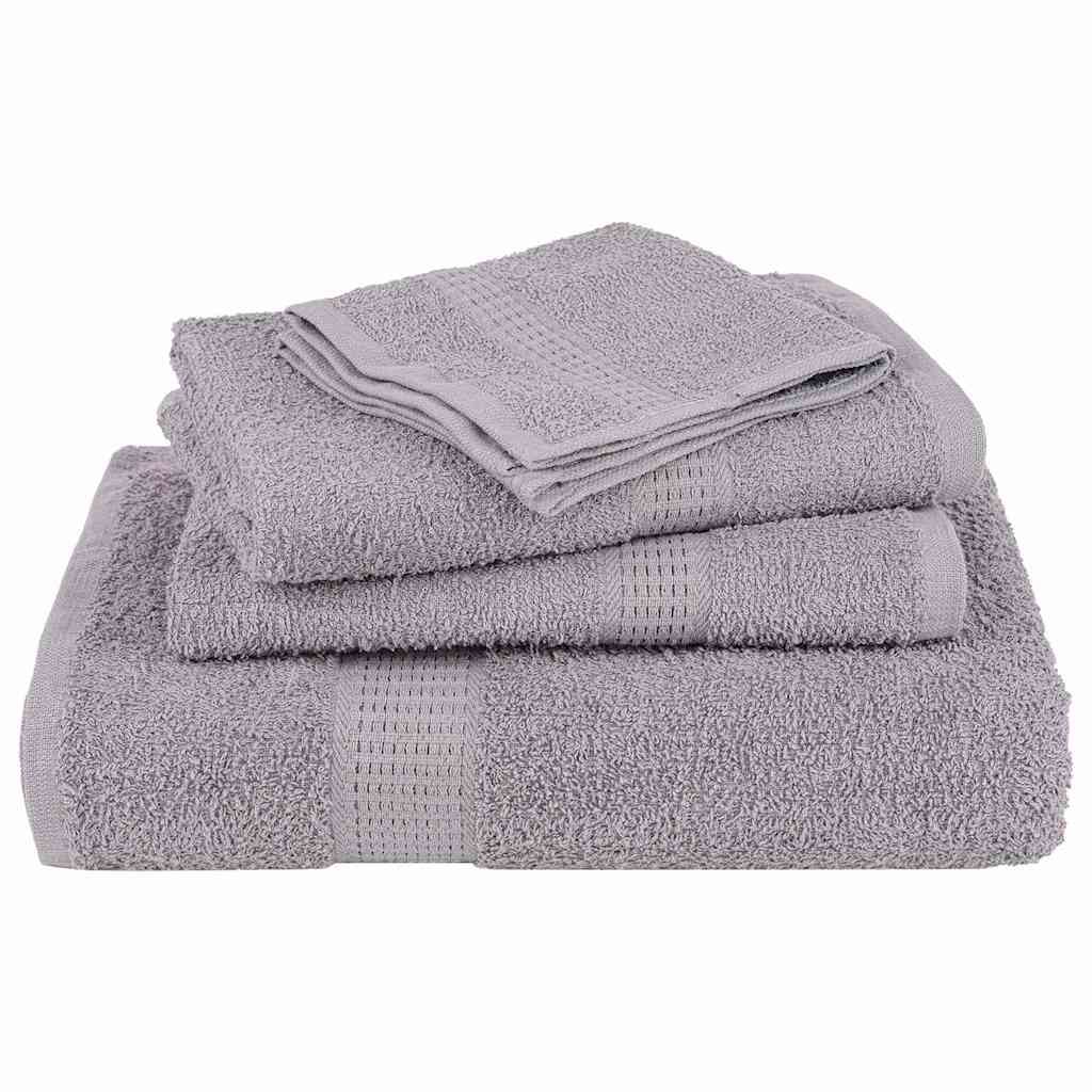 Toalhas de mãos frogn 4 pcs 50x100 cm 360 g/m² cinzento