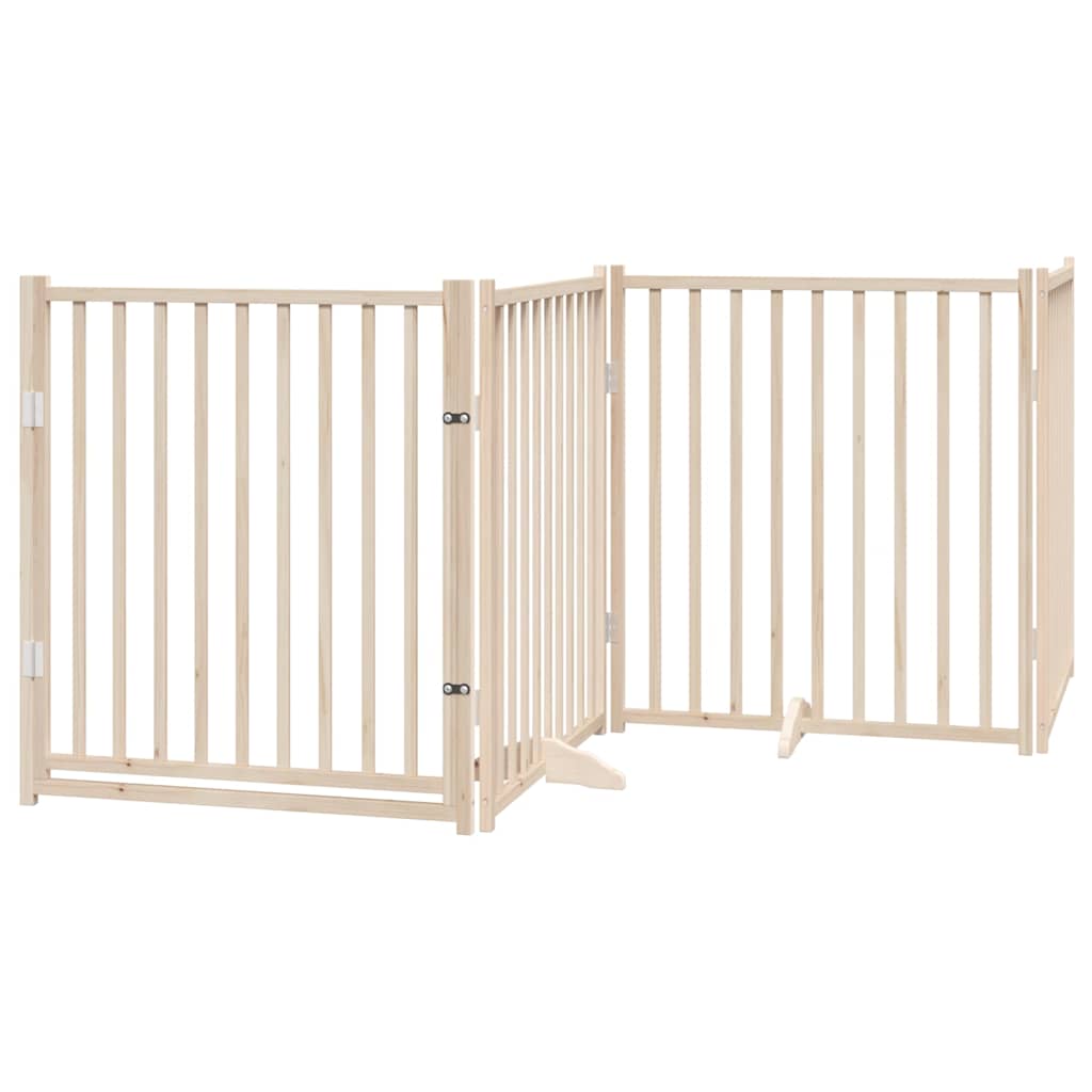Portão para cães com porta dobrável 12 painéis 960 cm álamo