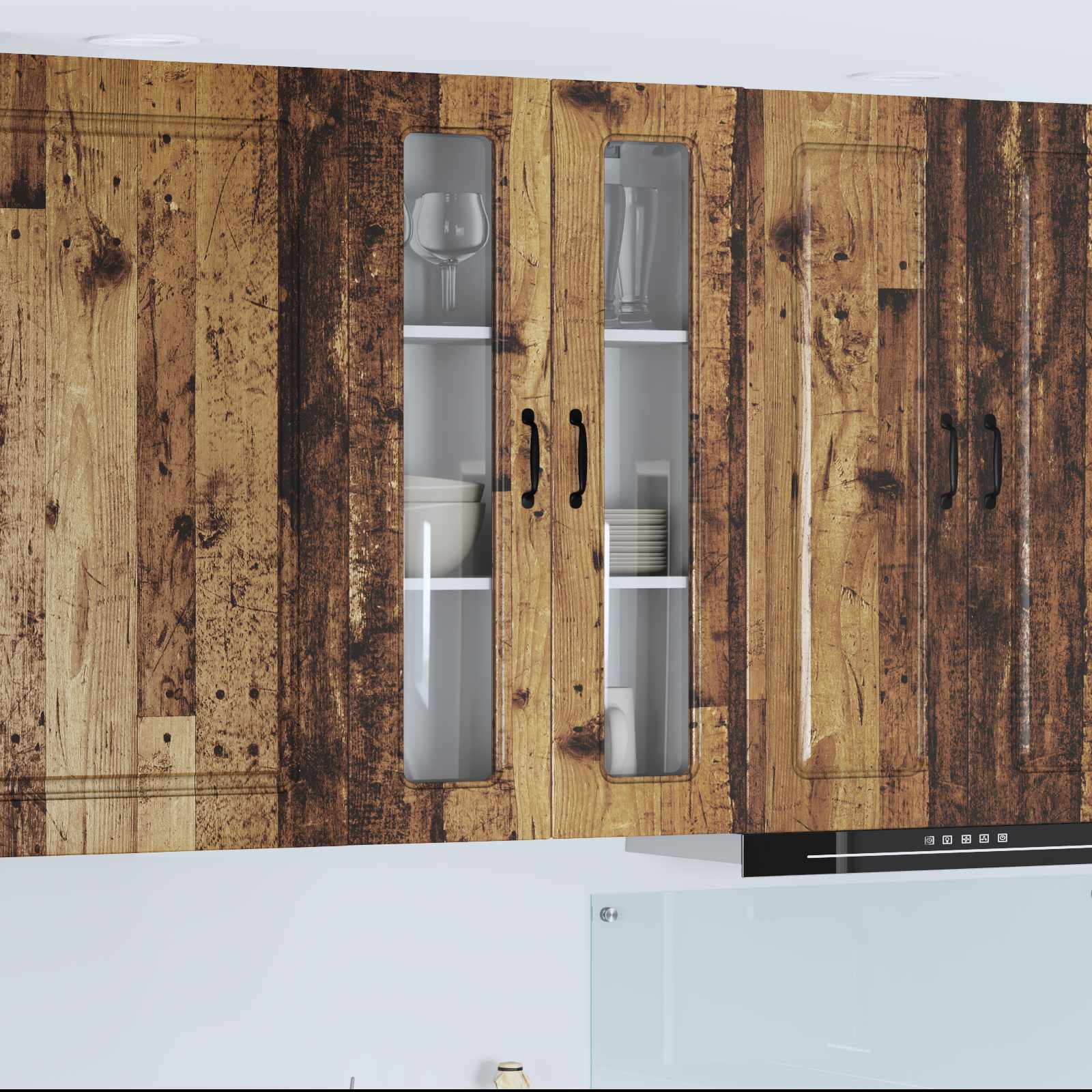 Painel de lava-louça kalmar madeira antiga 60 x 31 x 100 cm