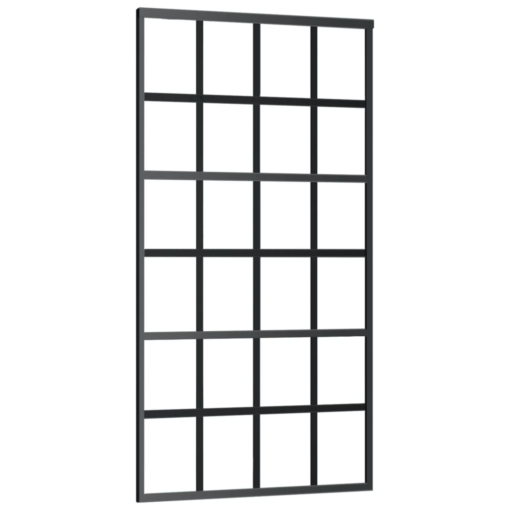 Porta deslizante c/ conj ferragens 102x205cm vidro esg/alumínio