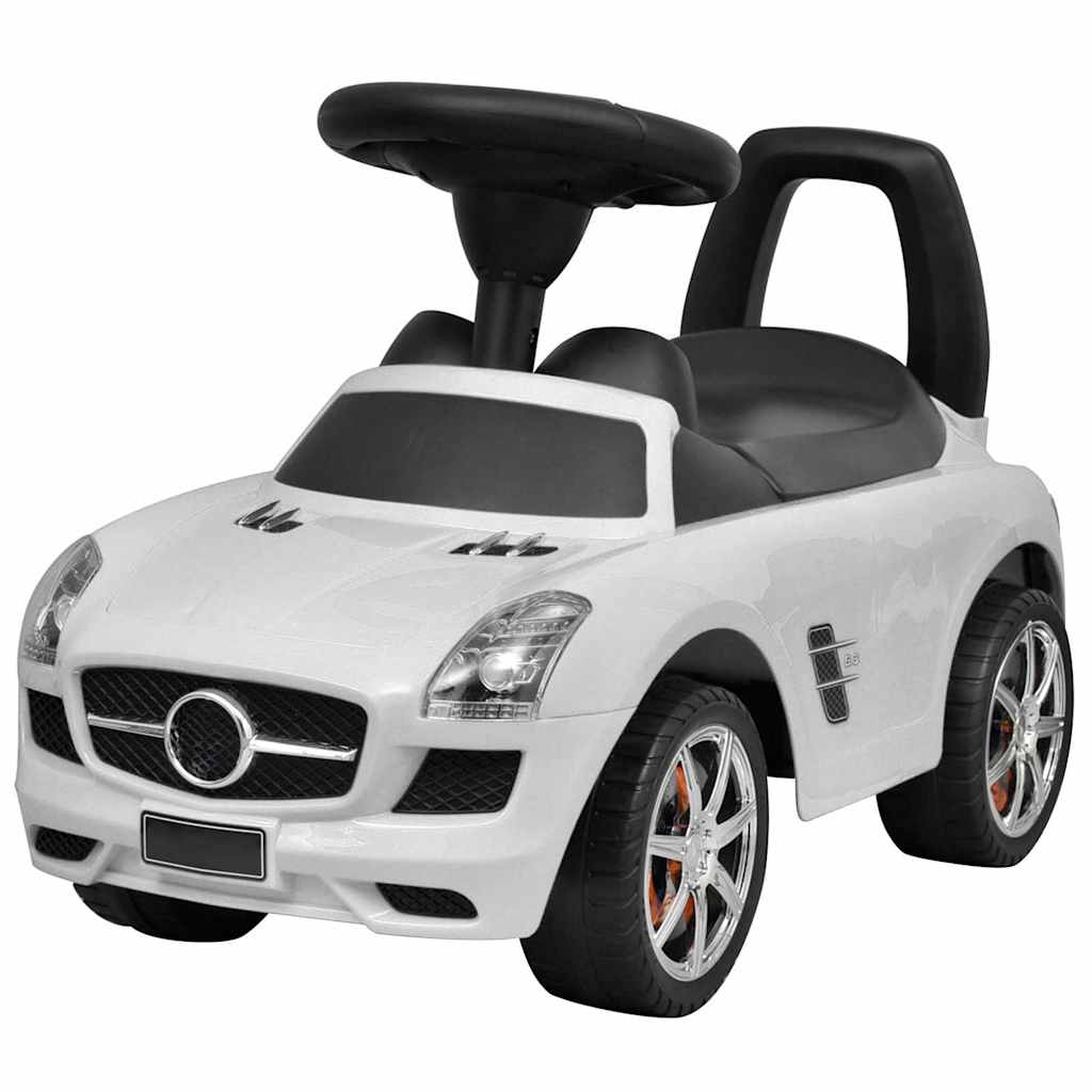 Carro para crianças a pedais branco
