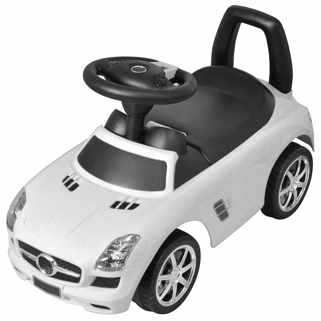Carro para crianças a pedais branco
