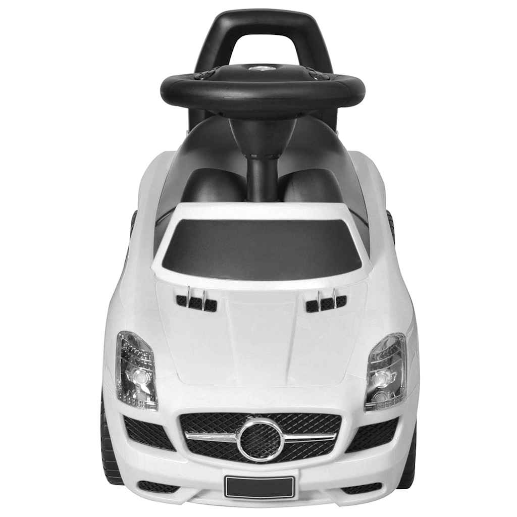 Carro para crianças a pedais branco