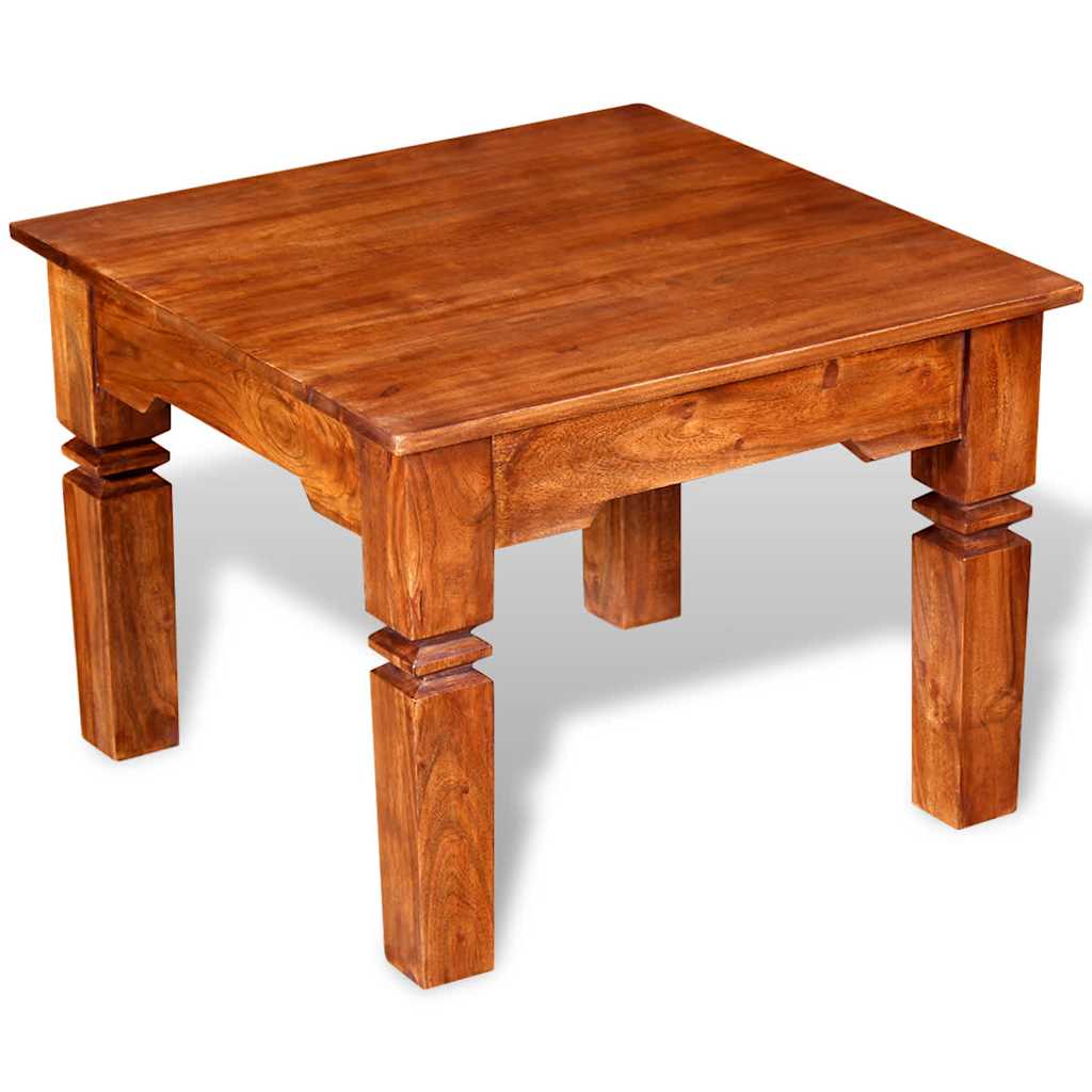 Mesa de centro madeira maciça 60x60x45 cm