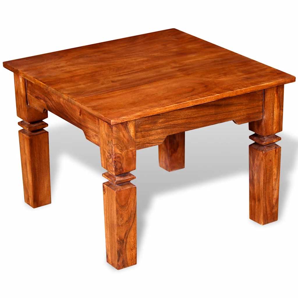Mesa de centro madeira maciça 60x60x45 cm