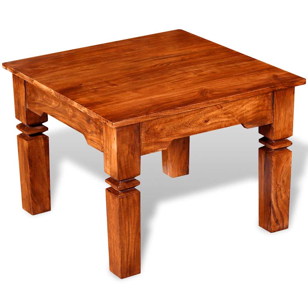 Mesa de centro madeira maciça 60x60x45 cm