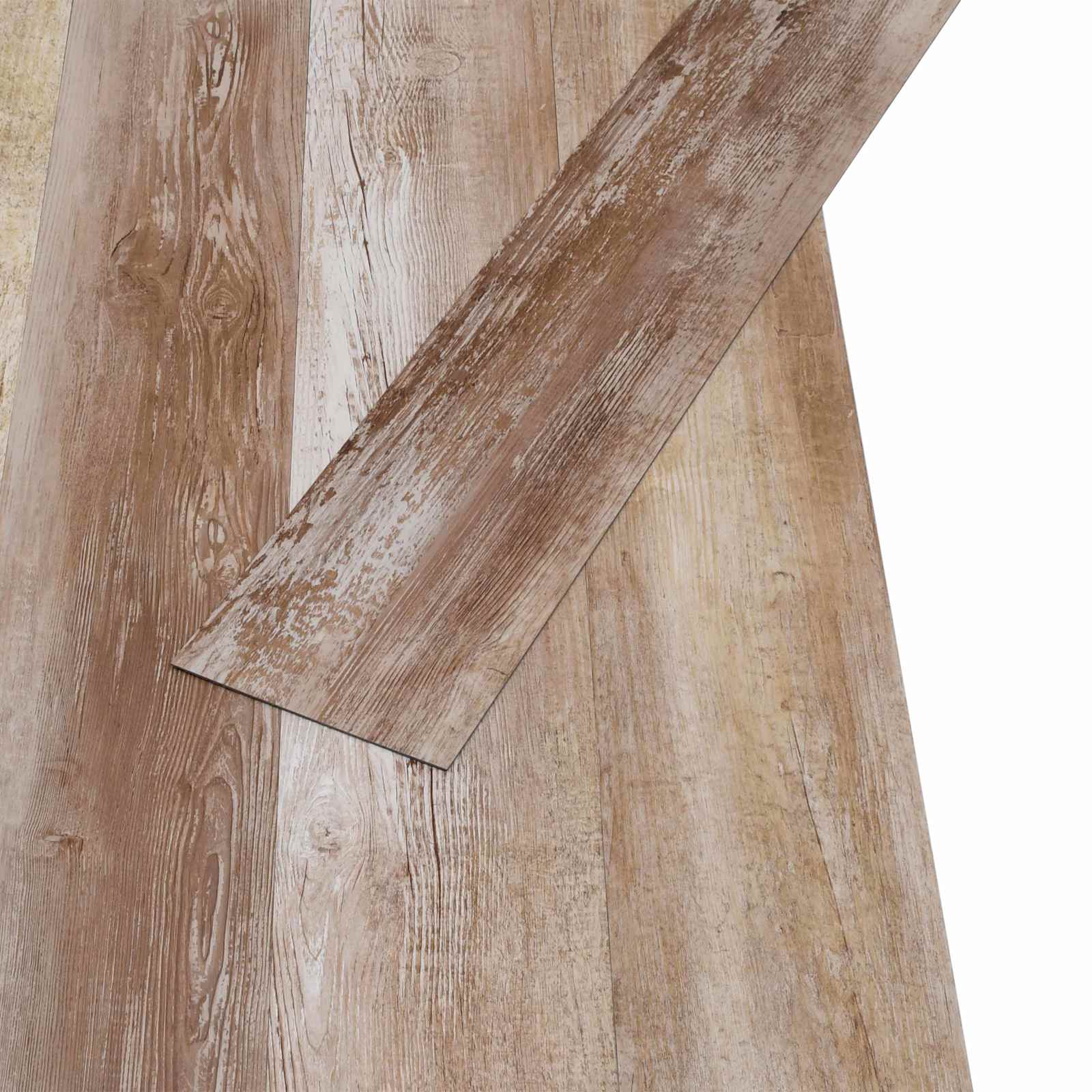 Pranchas de piso madeira lavada 5,02 m² 36 unid. PVC