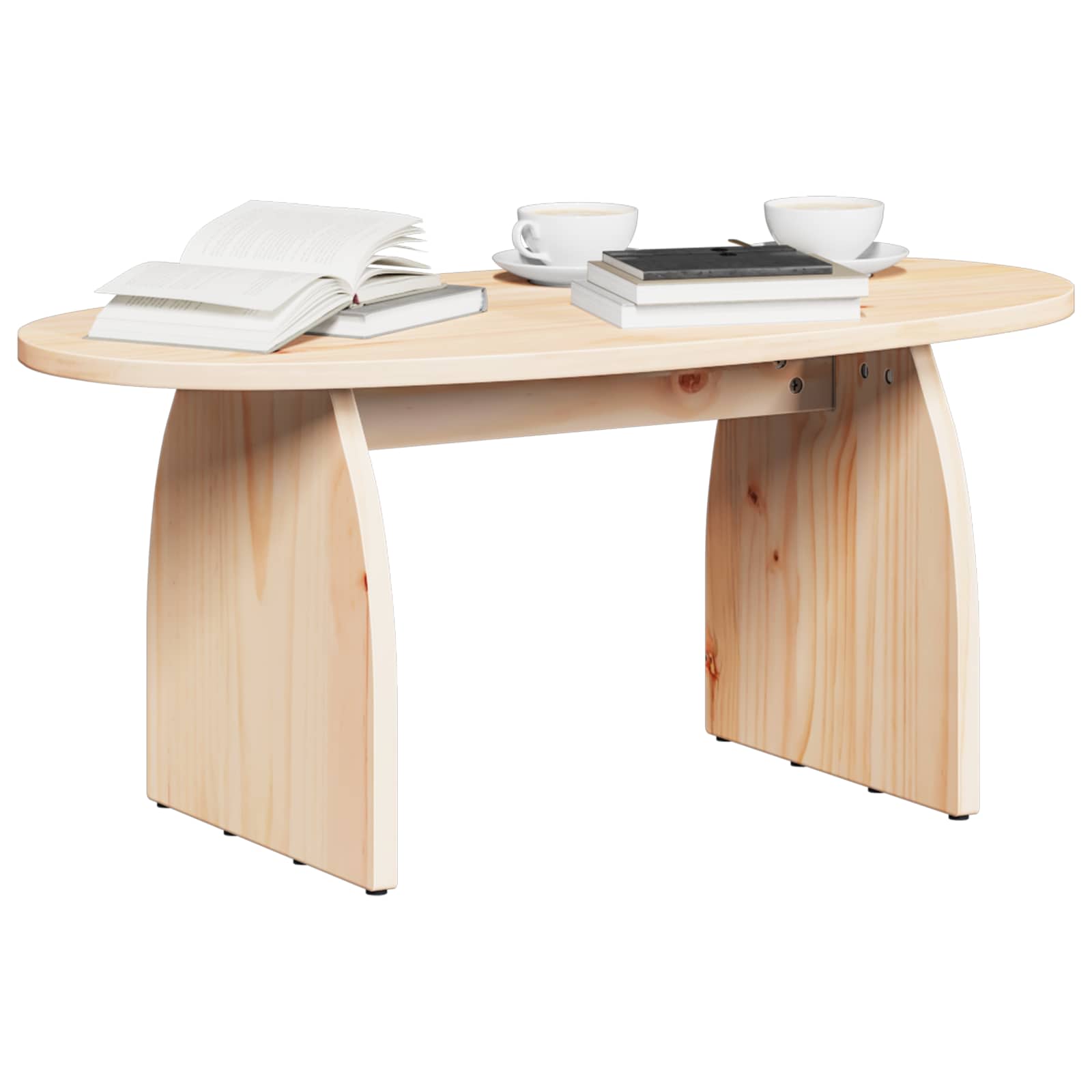 Mesa de centro castanho 80 x 40 x 35 cm