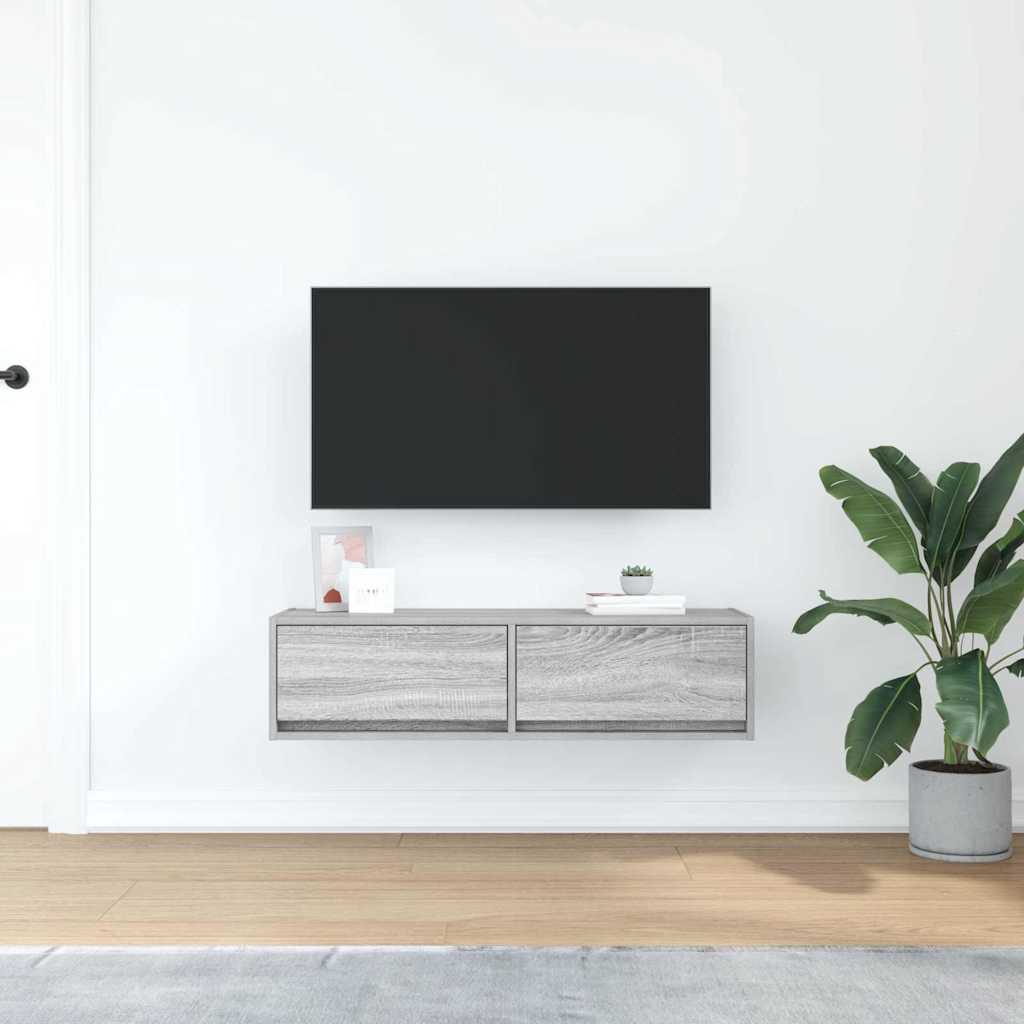 Gabinete para TV 100 x 31 x 25,5 cm sonoma cinzento
