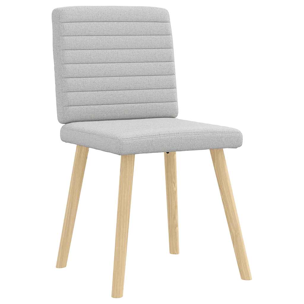 Cadeiras de jantar 2 pcs tecido cinza nuvem