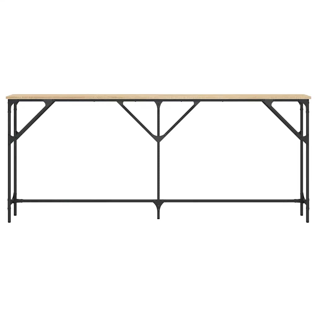 Mesa consola 180x23x75 cm derivados de madeira carvalho sonoma