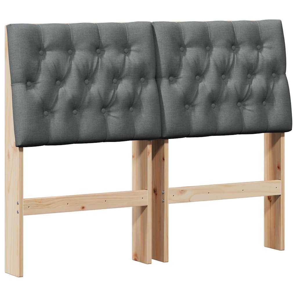Cabeceira estofada cinza escuro 120 cm
