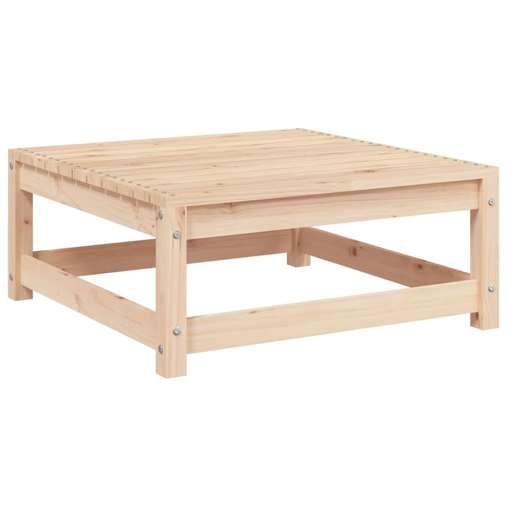 2 Pcs conjunto lounge de jardim com almofadões pinho maciço