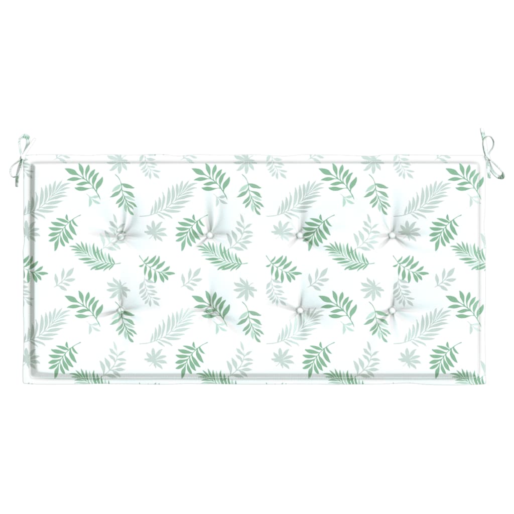 Almofadão banco jardim 100x50x3cm tecido oxford padrão folhas