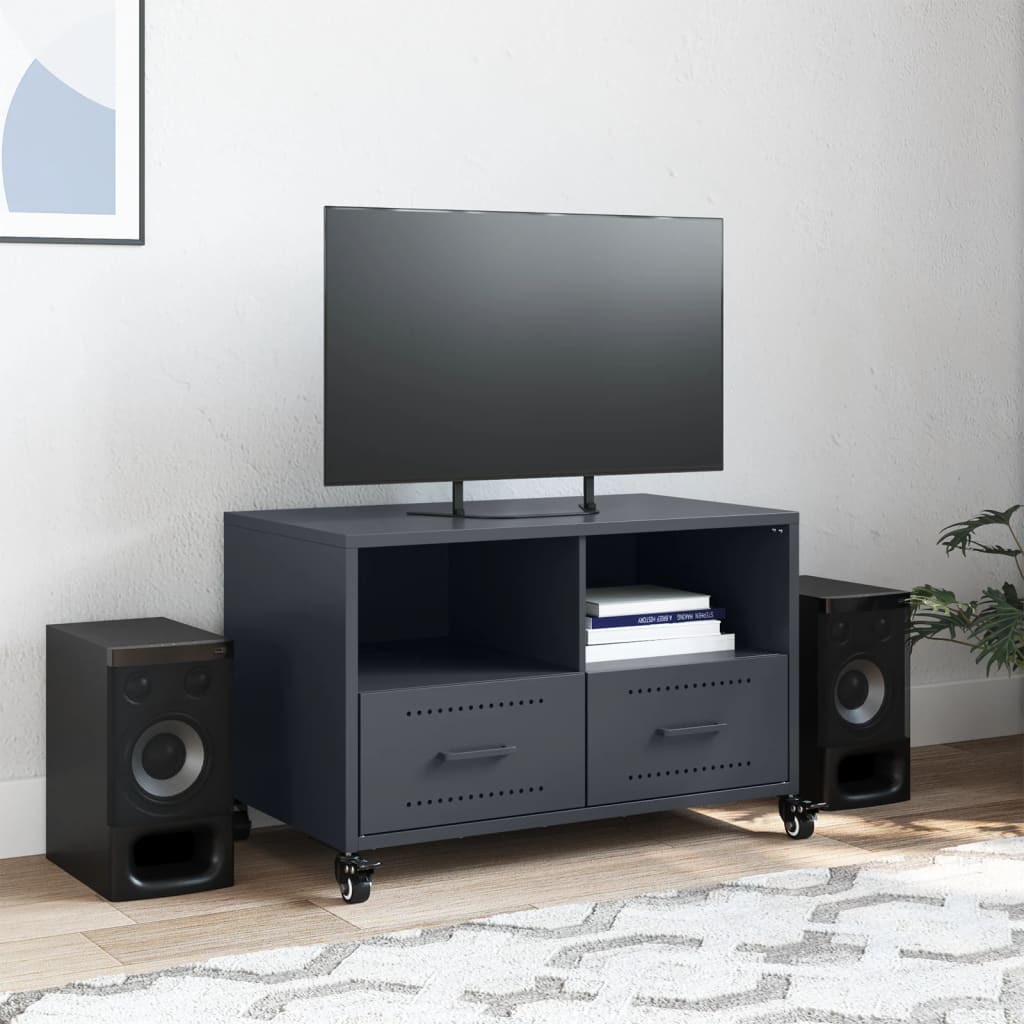 Móvel de TV 68x39x43,5 cm aço antracite