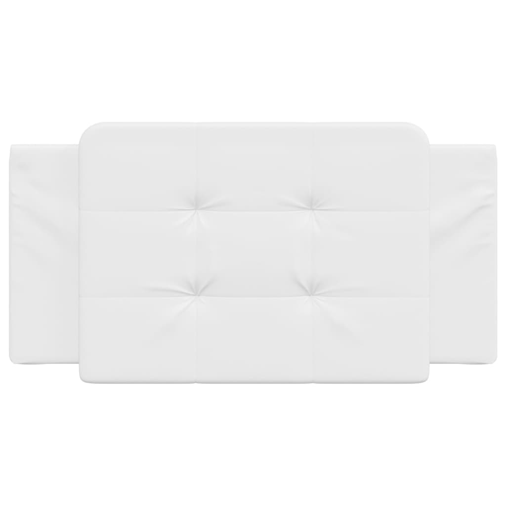 Almofadão de cabeceira zadar 100 cm couro artificial branco