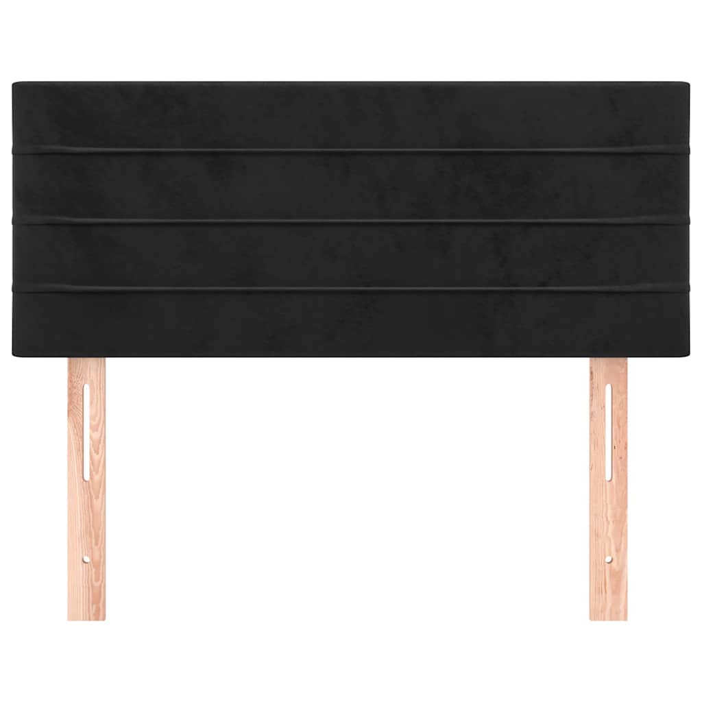 Cabeceira de cama veludo 90x5x78/88 cm preto
