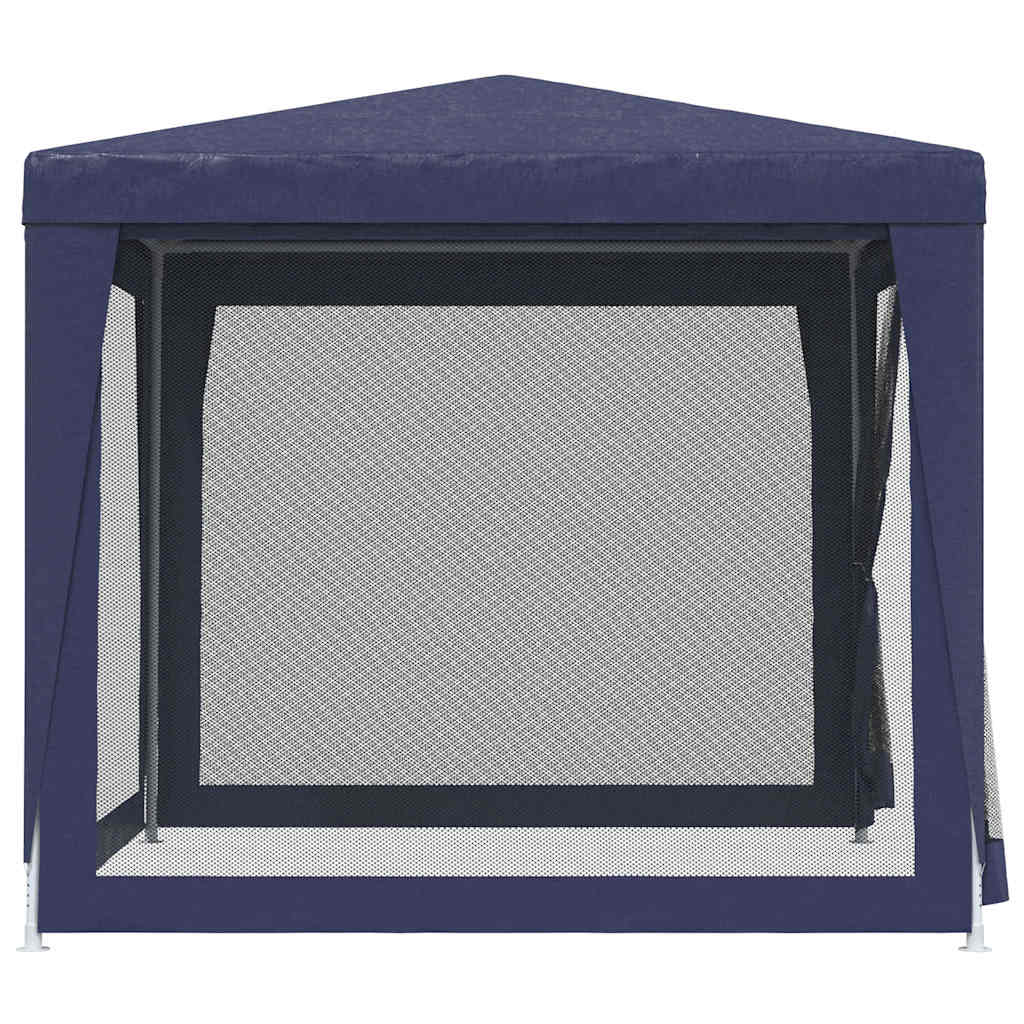 Tenda festas c/ 4 paredes laterais em rede 2,5x2,5 m pead azul
