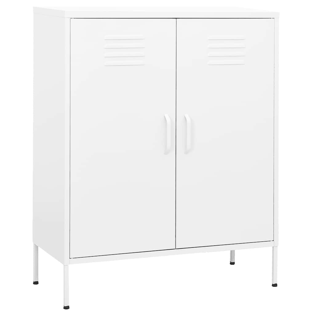 Armário de arrumação aço 80x35x101,5 cm branco
