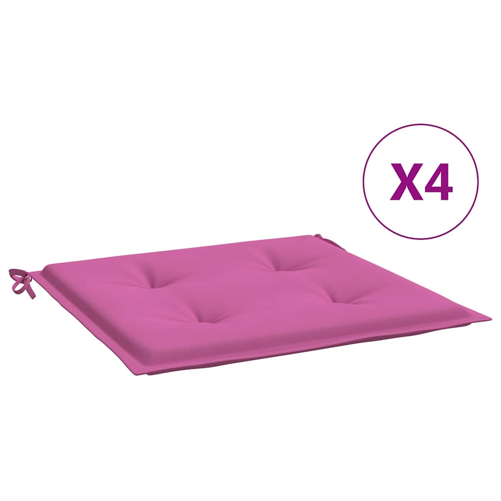 Almofadões p/ cadeira 4pcs 50x50x4cm tecido rosa
