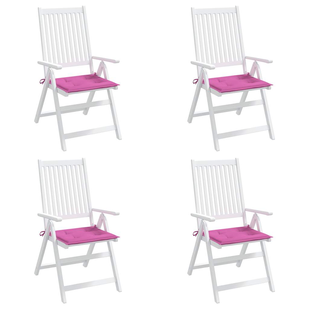 Almofadões p/ cadeira 4pcs 50x50x4cm tecido rosa