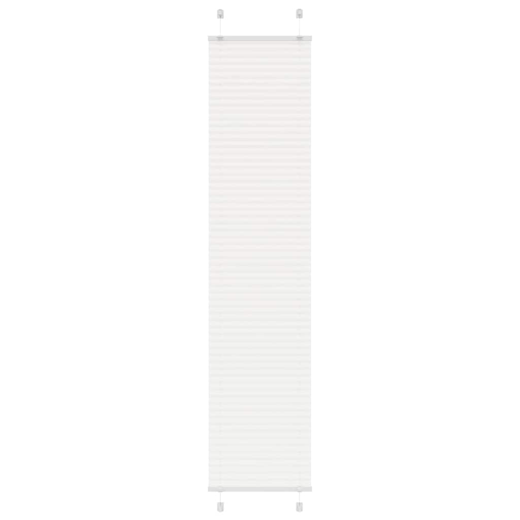 Branco plissada cega 40x200 cm largura tecido 39,4 cm poliéster