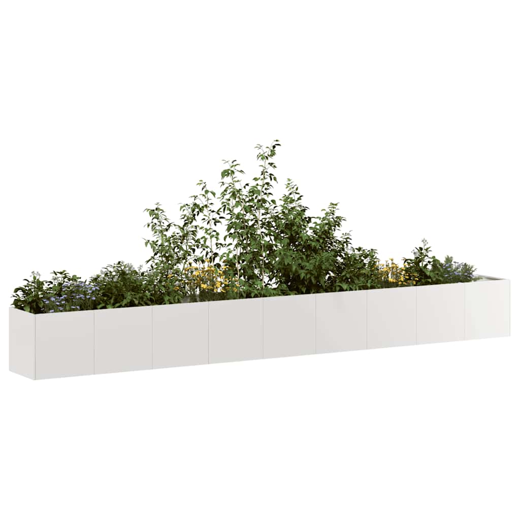 Plantador 360x40x40 cm aço inoxidável