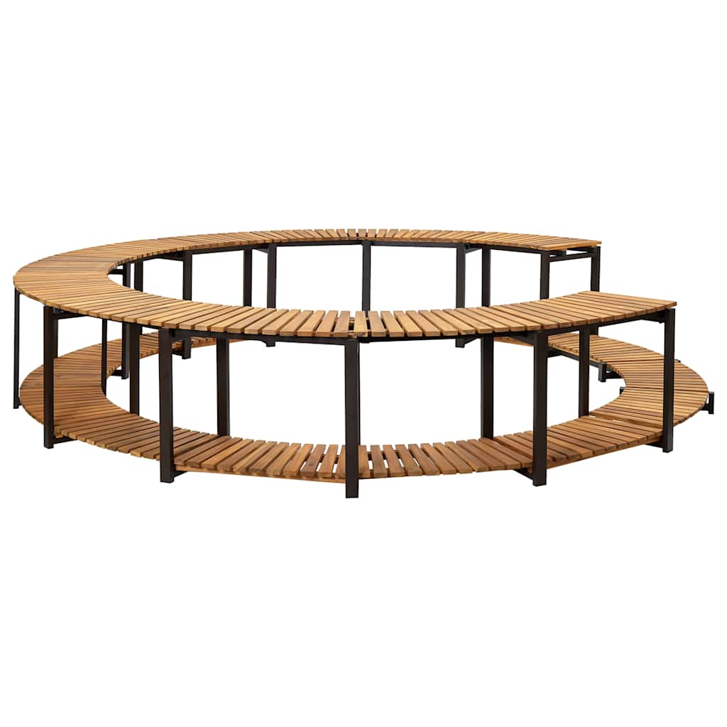 Contorno de spa 273x53 cm madeira de acácia maciça