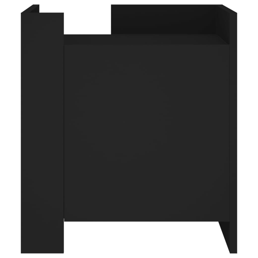 Mesa cabeceira 45x50x50 cm derivados de madeira preto