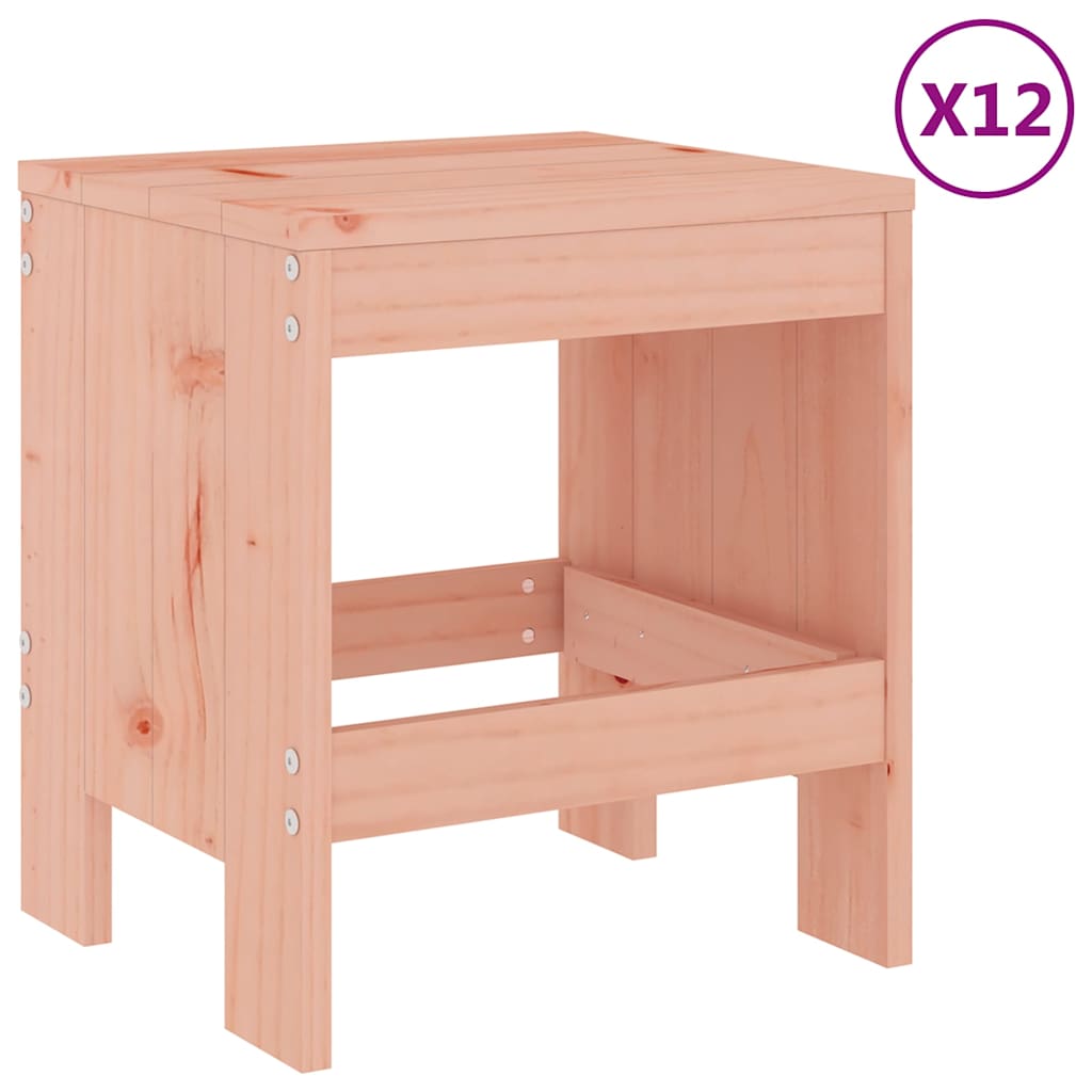 13 Pcs conjunto de jantar para jardim madeira de douglas maciça