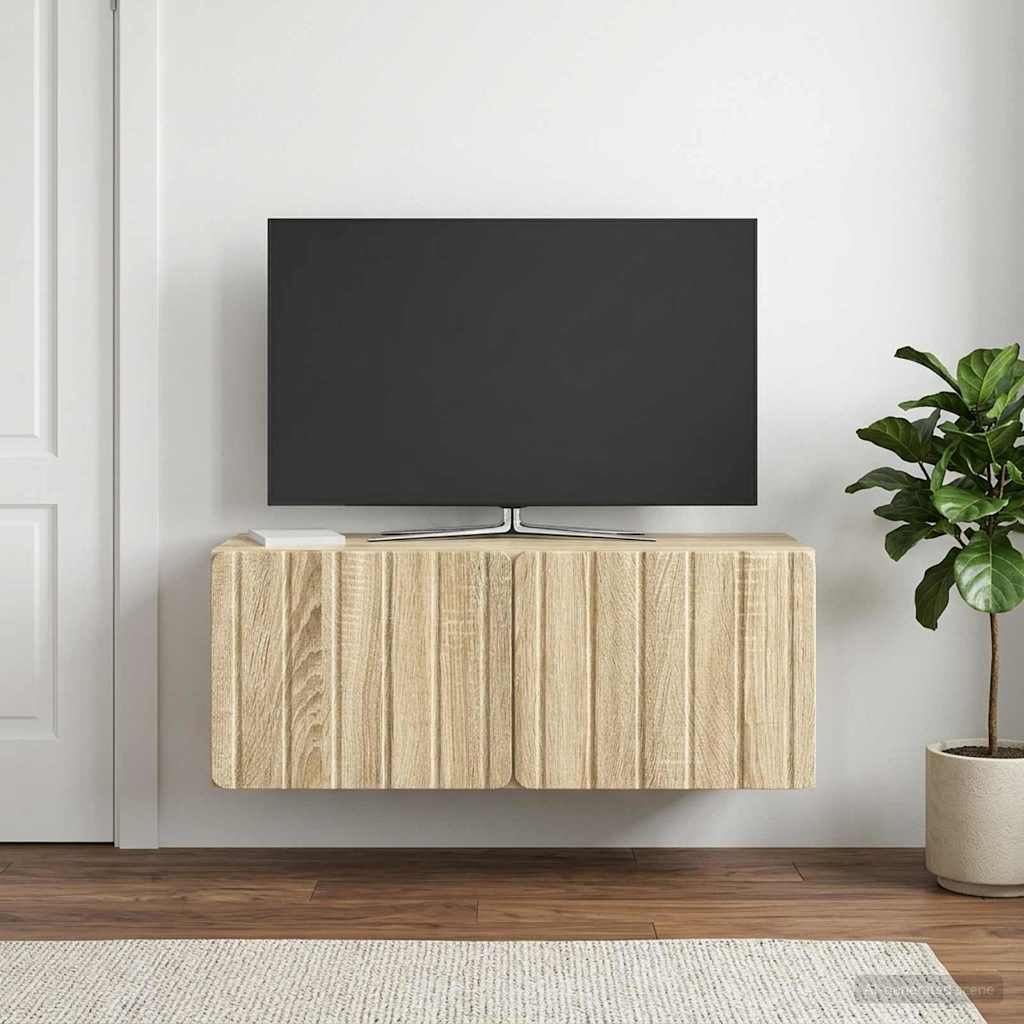 Gabinete de TV de parede 78,5 x 31 x 30 cm carvalho sonoma