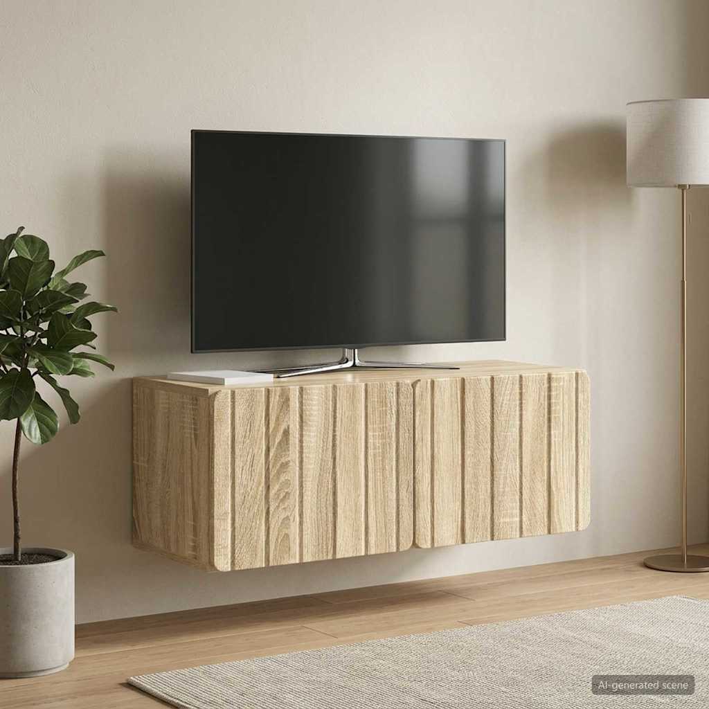 Gabinete de TV de parede 78,5 x 31 x 30 cm carvalho sonoma