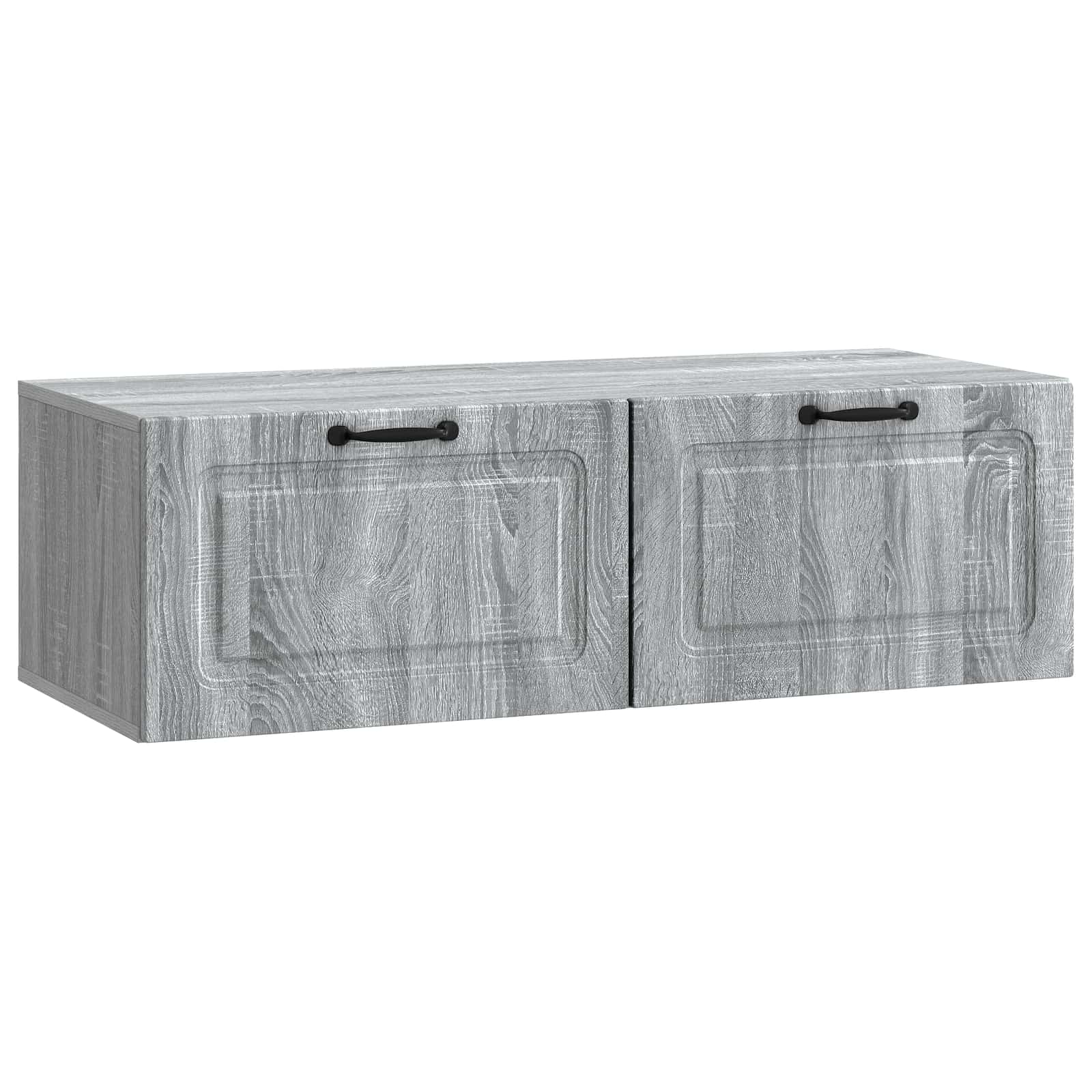 Gabinete de TV de parede sonoma cinzento 98 x 41 x 30 cm