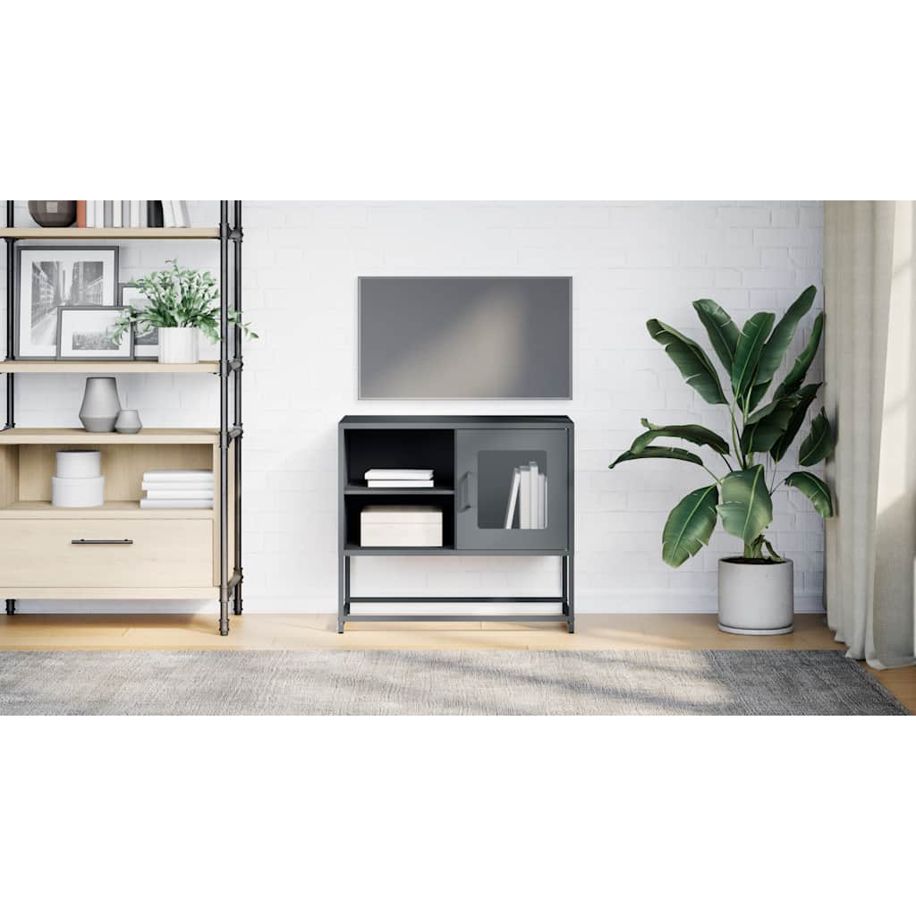 Móvel de TV 68x39x60,5 cm aço antracite