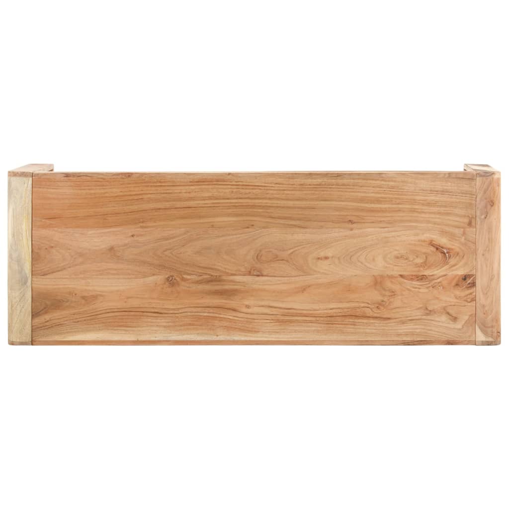Banco 110x38x46 cm madeira de acácia maciça