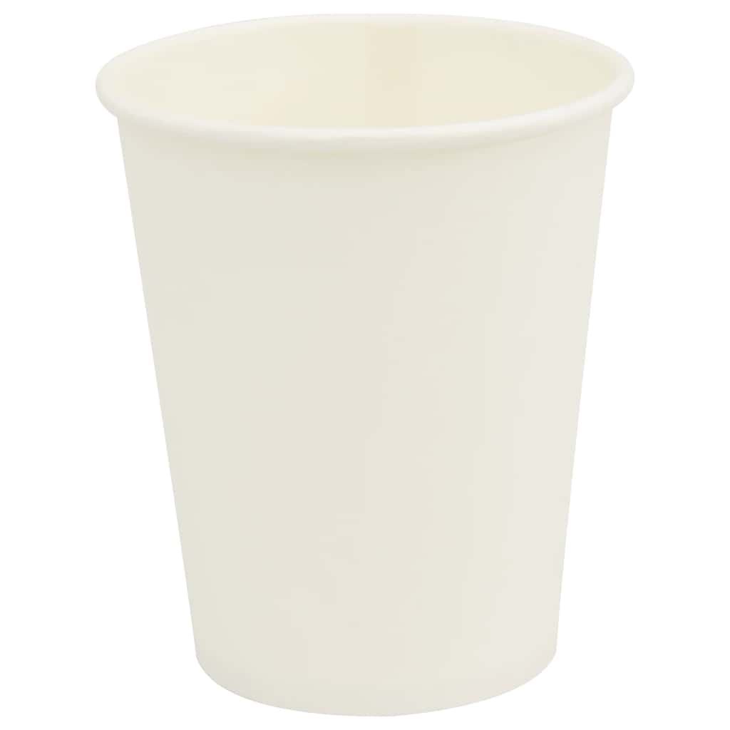 Copos de café de papel 1000 pcs 8oz 200ml branco