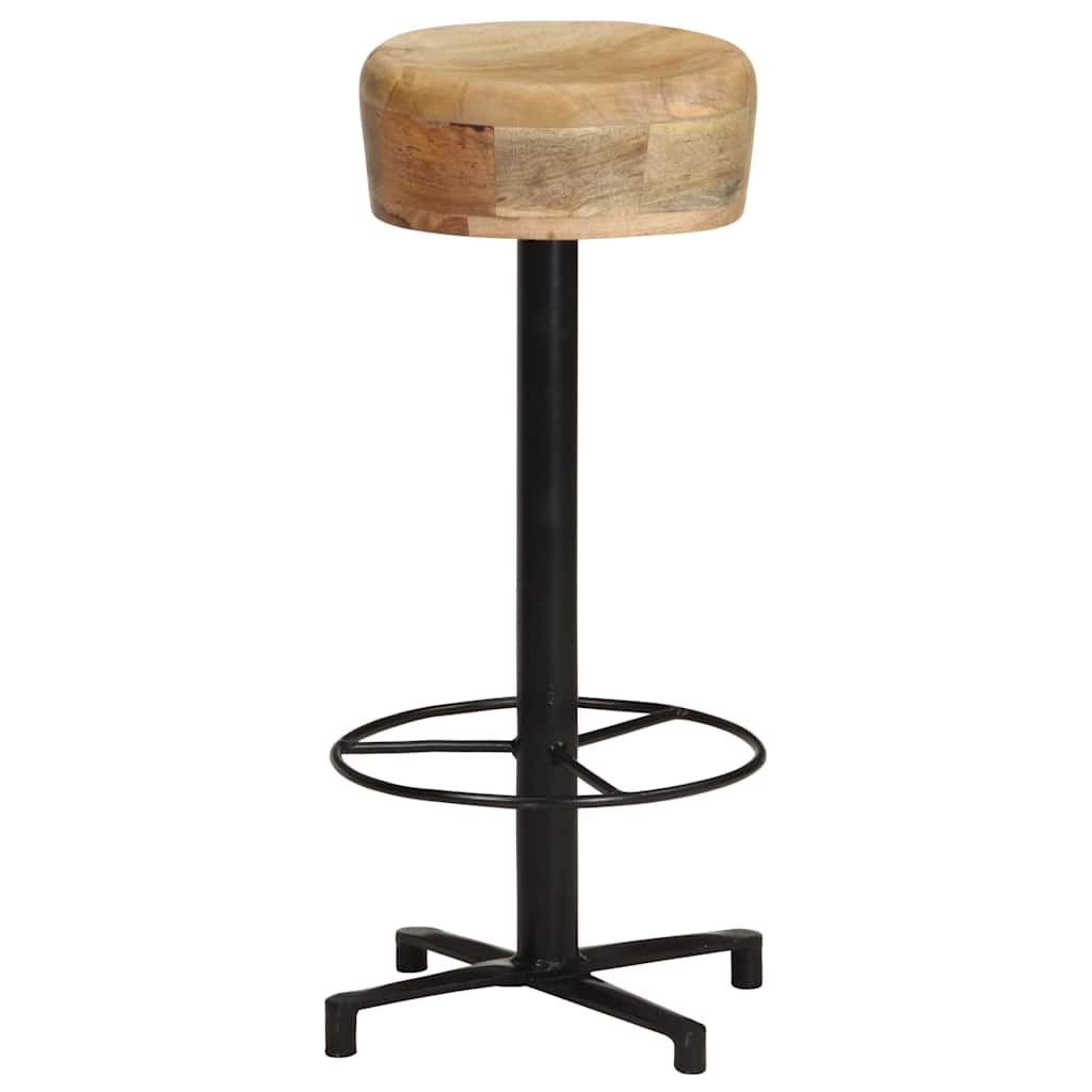 Bancos de bar 2 pcs 76 cm madeira de mangueira maciça