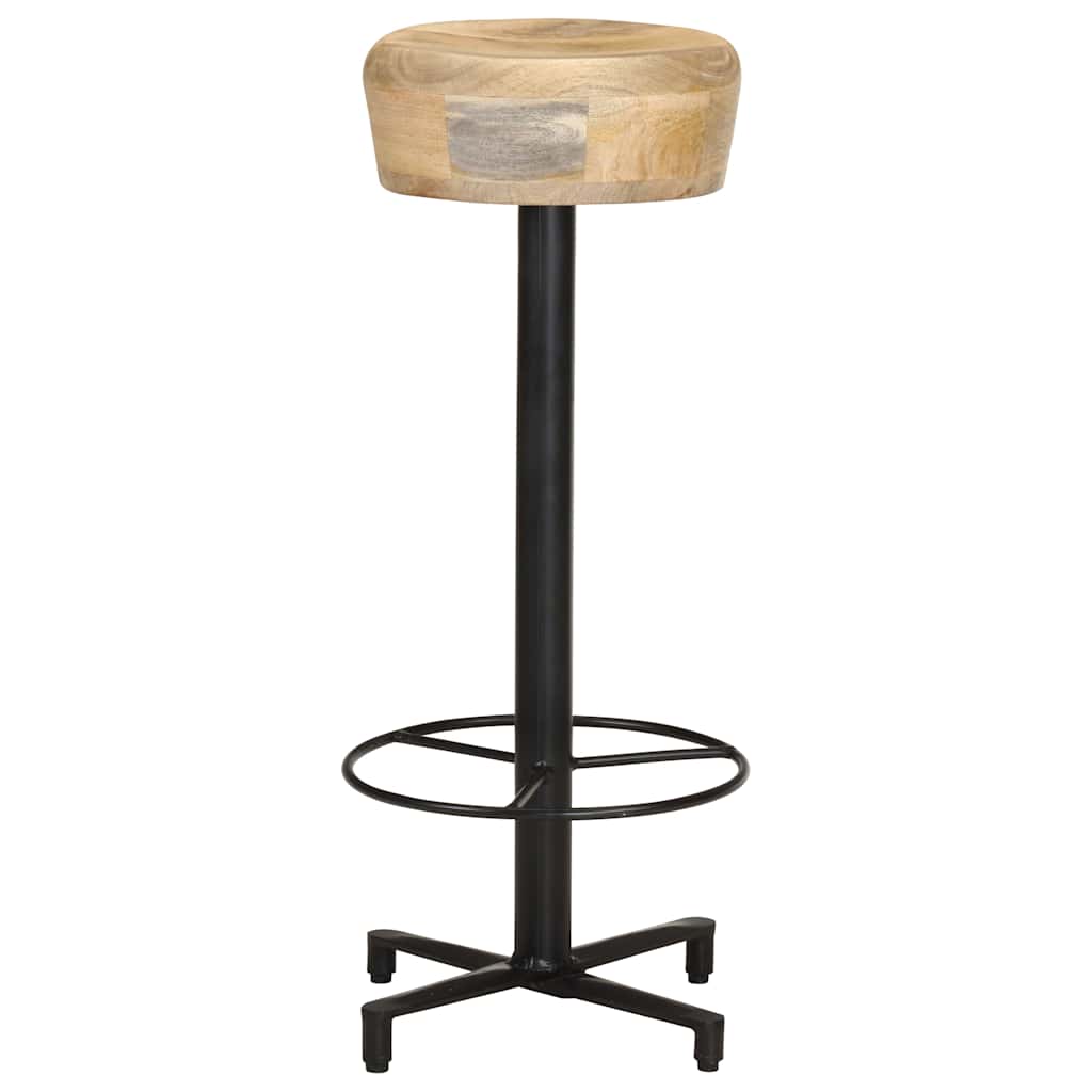 Bancos de bar 2 pcs 76 cm madeira de mangueira maciça